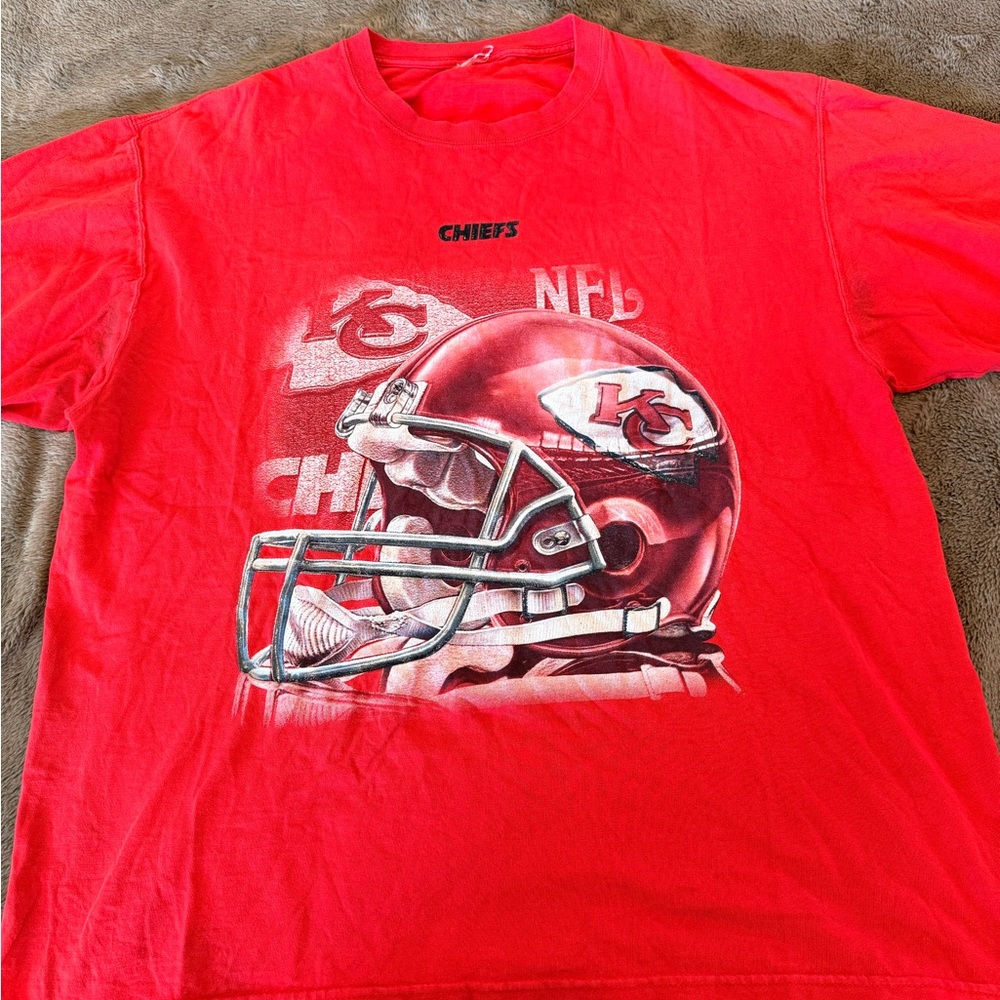 Vintage Kansas City Chiefs Red Graphic Tee XL